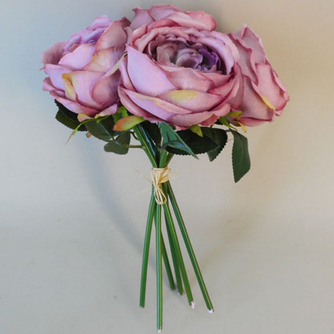 Artificial Cabbage Rose Posy Dusky Pink 32cm Artificial Flowers